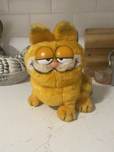 Vintage 1980s garfield plush - 1980s,