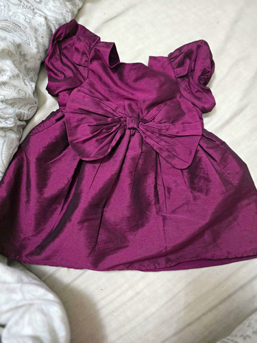 Next girls purple - satin, bow