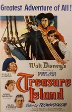 TREASURE ISLAND Bright 9x13.5" modern 2015 Disney Movie Poster reproduction