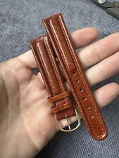 Vintage Watch Strap 18 mm  Leather Nos Top Quality By Rotary