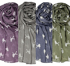 Toy Poodle design Ladies lightweight scarf sarong quirky novelty Dog lover gift