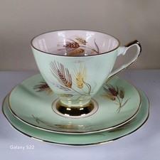 Elizabethan Fine Bone China Porcelain  Trio.Wheat Sheaf Pattern,England 