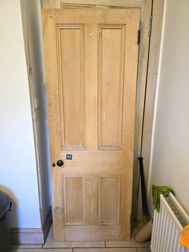 Unfinished beige wood panel - unfinished, 4