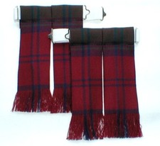 KILT FLASHES TARTAN LINDSAY MODERN WORSTED WOOL SOCK HOSE MADE IN SCOTLAND NEW 