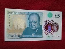 AA24 £5 (FIVE POUND) NOTE LOW NUMBER COLLECTABLE FIVER
