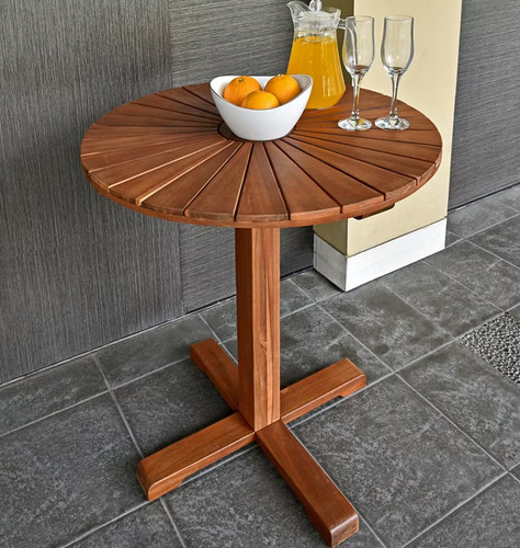 Wooden bistro table - bistro,