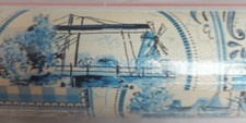 Roll Vintage 60's kitsch Blue Dutch 'Tile' effect Wallpaper Unopened Melody Mill