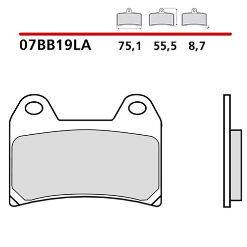 Brembo front brake - brembo, pad