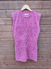 MANGO Floral Denim Romper