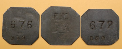 Metal railway pay - pay, tokens