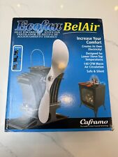 Ecofan Belair 806CAXBX Heat Powered Wood Stove Fan, Black, Bilingual, 9"Blade