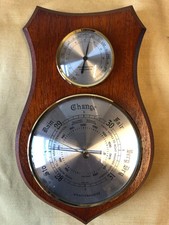  Weathermaster  Barometer & Thermometer 27cm working 