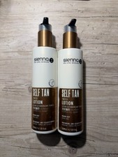 SIENNA X Self Tan Tinted Face Body Lotion Tanning Cream 200 ml Medium Deep x 2