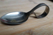 Antique Silver Baby Feeding Spoon Made In England Hallmarked