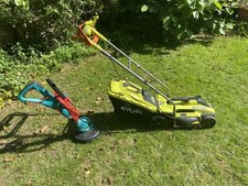 Ryobi Lawn Mower And Bosch Strimmer