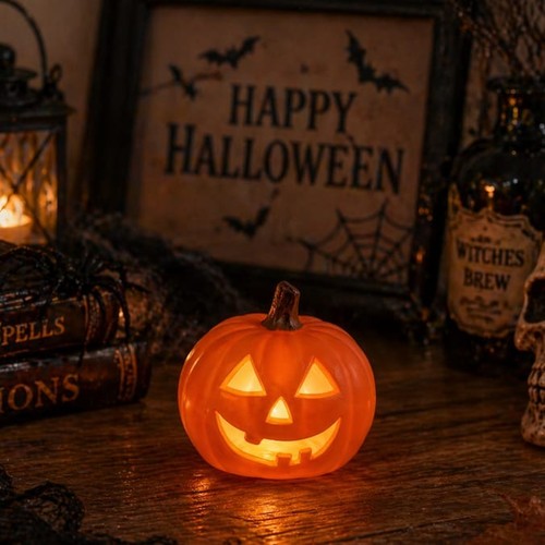 Hallow scream mini led pumpkin - scream,