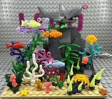 LEGO Ocean Sea Creature Coral Reef, Shell, Fish, Turtle, Starfish, Shark, Marine