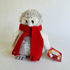 Russ Berrie Owl With Scarf Soft Toy Cuddly Plush Stuffed Animal 9”