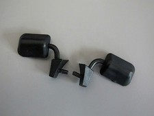 Pair Black Rubber Side Mirror Tamiya RC 1/10 Toyota Hilux Bruiser Mountaineer
