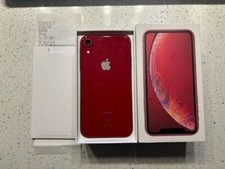 Apple iPhone XR 64GB Product Red in original Box was connected to 02 Network.