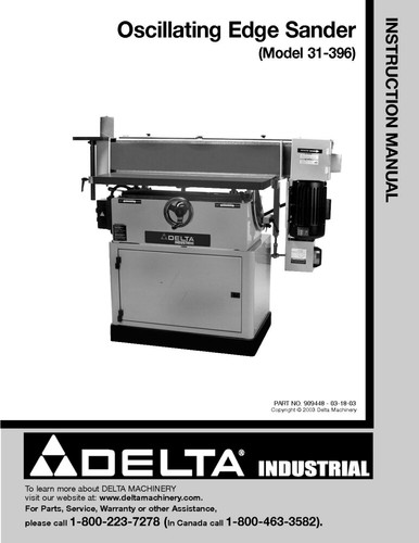 Delta 396 oscillating edge - delta,