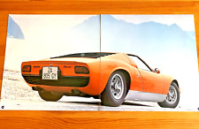 LAMBORGHINI MIURA SV - FRAMEABLE COLLECTIBLE ORIGINAL IMAGE fr CLASSIC CAR MAG