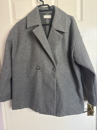 Zara grey double breasted - zara,