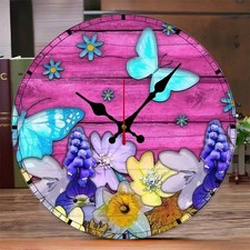 10inch Pink Wood Butterfly