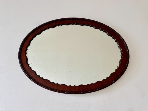Antique oval mahogany wall - antique,