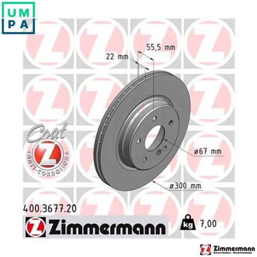 Brake disc 400 3677 for - 2x,