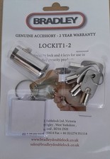 Bradley Lockit 1-2 Coupling Security Hitch Couping Barrel Lock  with 4 Keys