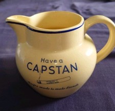 Vintage 1950s  Bovey Pottery "  Have a Capstan" Cigarette Advertising Water Jug