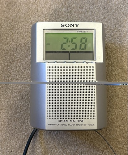 Vintage sony clock radio - vintage, dream