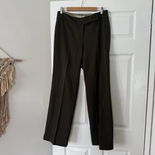 Laura Ashley Khaki Green Basics Textured Workwear Suit Trousers