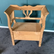 Pine Storage Bench 31in