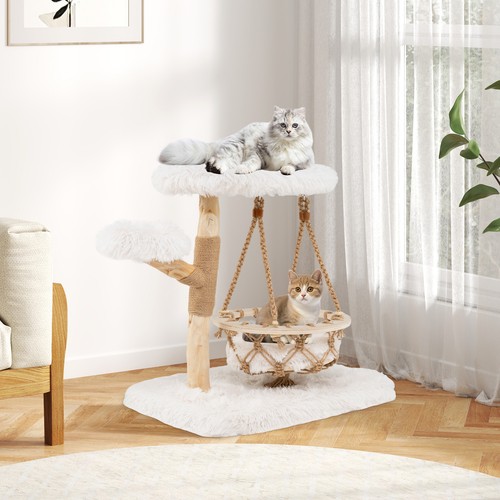Cute solid wood cat tree - cute,
