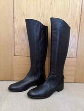 Jones Bootmaker PARKER Dark Brown Leather Lined Knee High Boots UK 7 / 40 - NEW