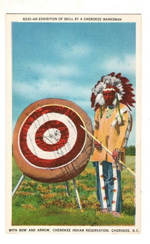 Cherokee postcard indian - postcard,