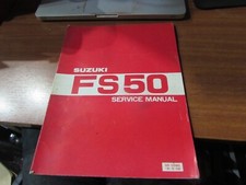 1980 SUZUKI FS50 SERVICE MANUAL MOPED SCOOTER