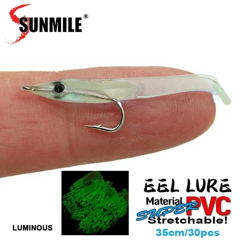 30pcs eel soft fishing lure - soft,