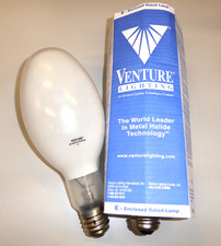 2x 400W Metal Halide Lamps E40 4000K Cool White Light Eliptical Venture Lighting