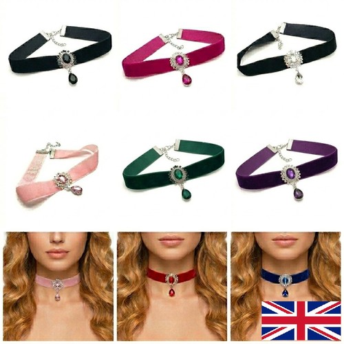Choker necklace velvet collar - choker,