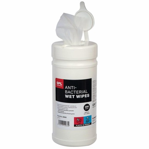 Anti bacterial wet wipes tub - anti-bacterial,
