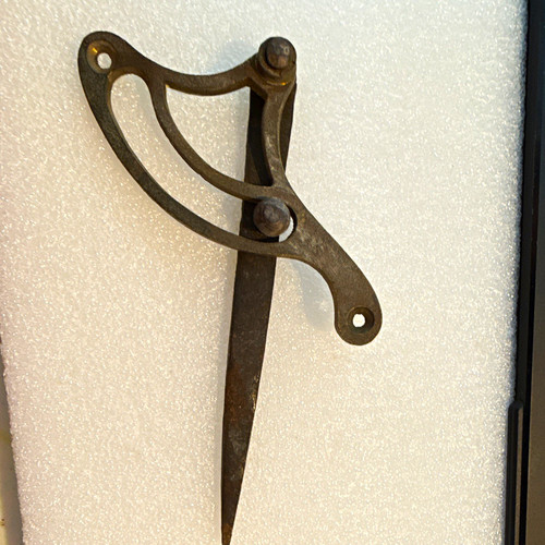Antique iron servant bell