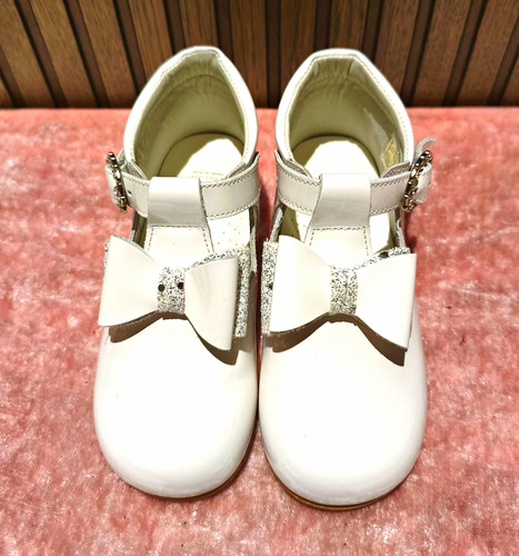 Andanines girls white patent - girls,