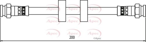 Brake hose apec hos3969 - brake,