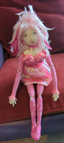 Rag doll fabric painted - fabric,