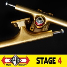 INDEPENDENT Stage 4 Gold Skateboard Trucks  -  151. 8.625"  & 166 - 9" Wide Axle