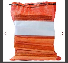 Mesh Firewood Bags 22"×28", for Selling, Farm Storage Onion Sacks Pack Of 10