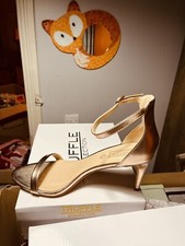 Rose Gold Kitten Heel Sandal